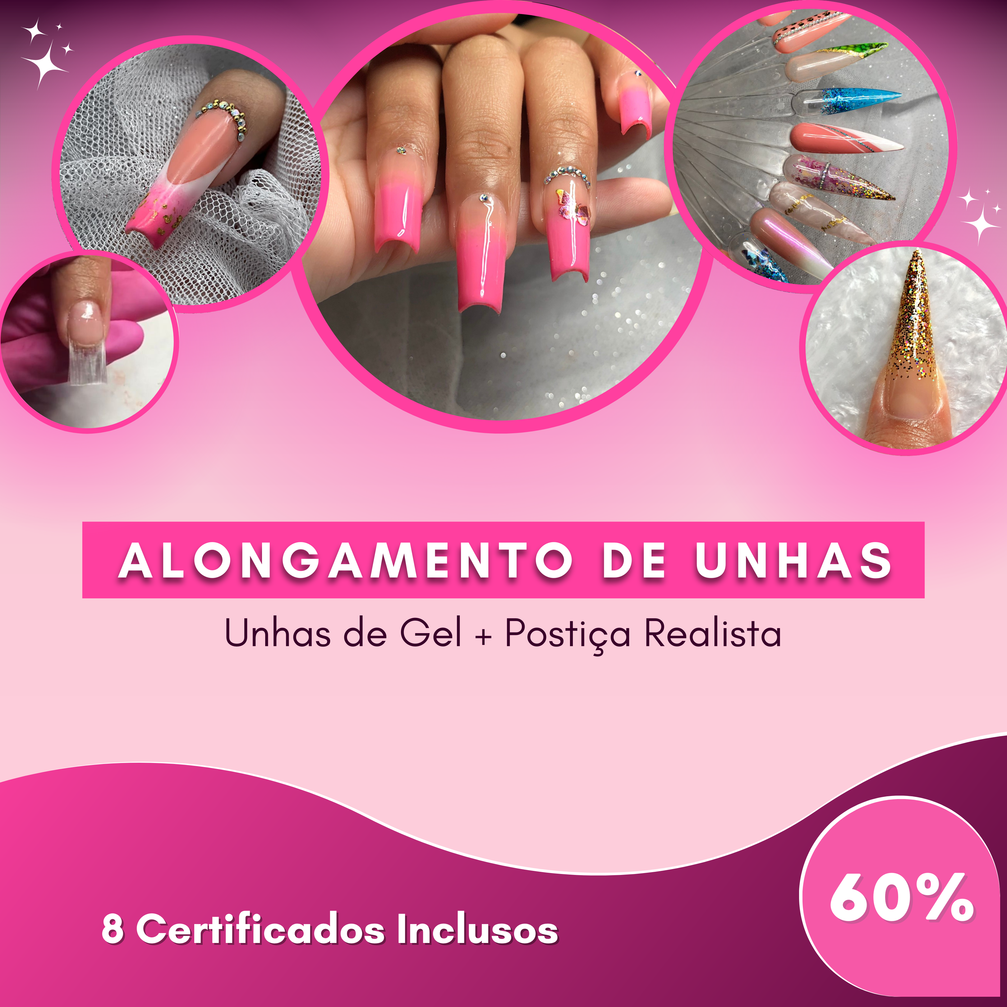 Curso Alongamento de Unhas 10 em 1 - Digital Nails