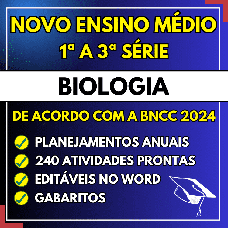 Planejamento Anual de Biologia - Ensino Médio bncc 2024